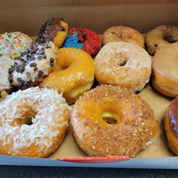 a box of assorted donuts