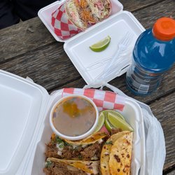 El Paisano - Tacos Birrias and a Burrito of carnitas