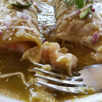 Javier's - Shrimp/Crab Enchillada close up! - Mexican Near Me - Irvine, California Javier's - Shrimp/Crab Enchillada close up! - Mexican Near Me - Irvine, California