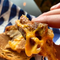 Salvage and Sawdust Co - Look at the melt on that Buffalo Chicken grilled cheese sandwich