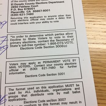 El Dorado County Elections - FYI~ - Placerville, California El Dorado County Elections - FYI~ - Placerville, California