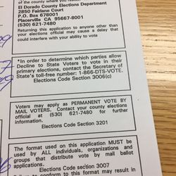 El Dorado County Elections - FYI~