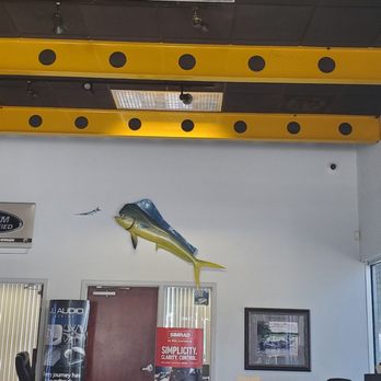 Waylen Bay Marine - Inside Lobby. Cool ceiling - Boat Repair Near Me - St. Augustine, Florida
