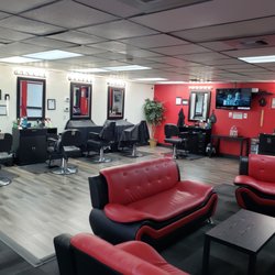 The Lion's Den Barbershop South Hill - updated waiting area.