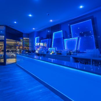 Giggles Nightclub - a bar with blue lights - Dance Clubs Near Me - Glendale, California
