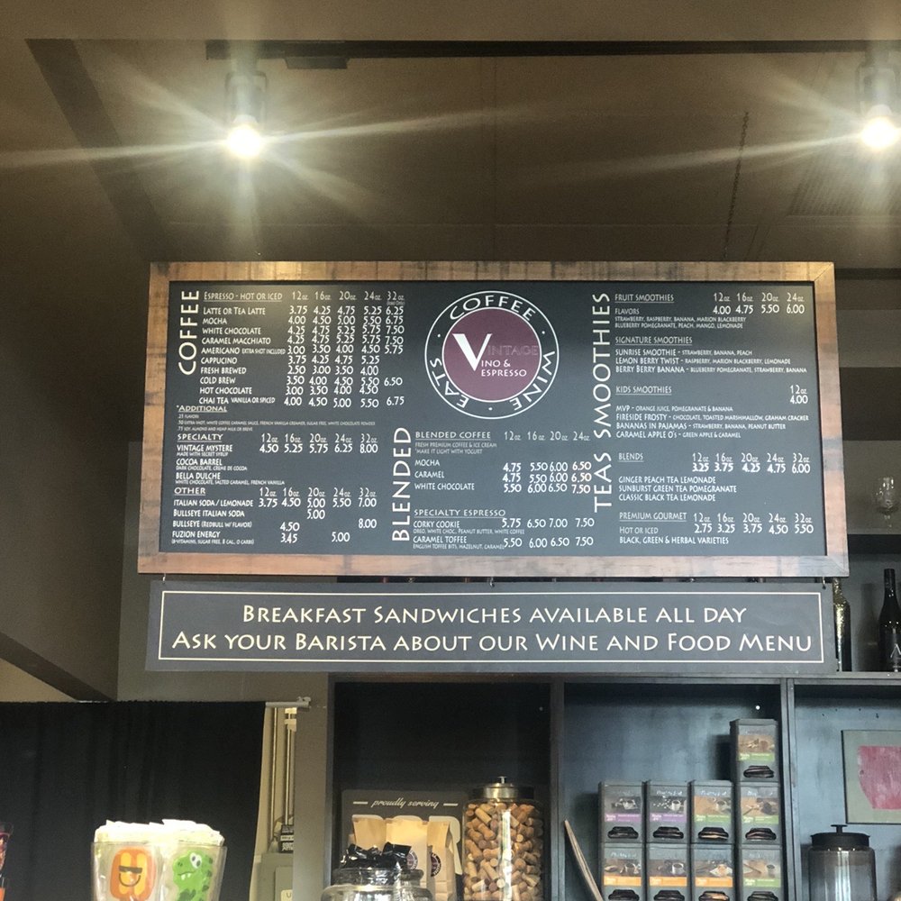Vintage Vino and Espresso - Menu (May 2021) - Cafes Near Me - Maple Valley, Washington Vintage Vino and Espresso - Menu (May 2021) - Cafes Near Me - Maple Valley, Washington