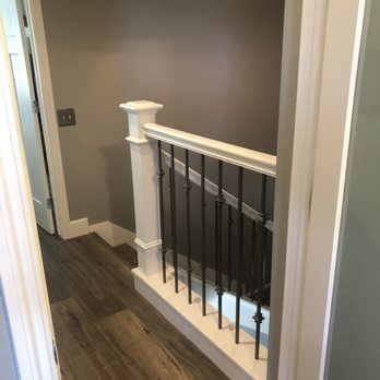 Inspired Remodels - Solid pony wall replaced with iron/wood balusters. - General Contractors Near Me - Lake Forest, California