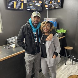 Reddy Wings - Owners inside restaurant