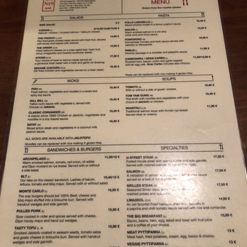 Cafe Bar 9 - Menu - Modern European Near Me - Helsinki, 18