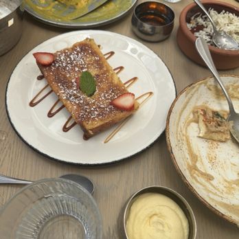 Ettan - Jaggery French toast with passion fruit cream - Indian Near Me - Palo Alto, California