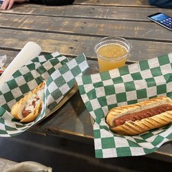The Picnic Tap - Plain hotdog and one with onion