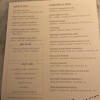 The Cottage - Brunch menu - New American Near Me - Greenwich, Connecticut