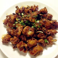 Asian Taste - A traditional dish: Spicy chicken with hot pepper! :) yum