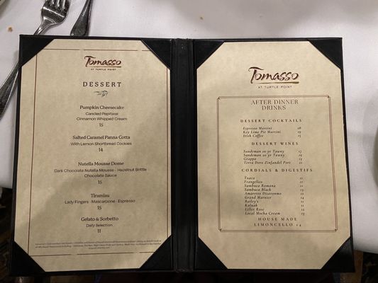 Menu photo 1 Tomasso Kiawah Island, SC