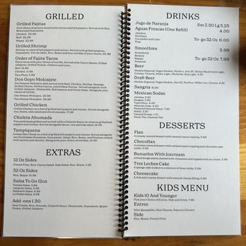 El Cielito Lindo - Menu: Grilled, Extras, Drinks and Kids Menu - Mexican Near Me - Forest Hill, Texas El Cielito Lindo - Menu: Grilled, Extras, Drinks and Kids Menu - Mexican Near Me - Forest Hill, Texas