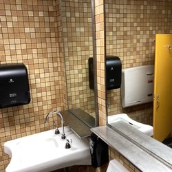 Paulucci Space Theater - dated restroom