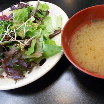Asakuma Sushi - Side Salad and Miso Soup - Sushi Bars Near Me - Beverly Hills, California Asakuma Sushi - Side Salad and Miso Soup - Sushi Bars Near Me - Beverly Hills, California