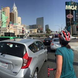 Bike Blast Las Vegas - Panoramic shot of the strip during our Bike tour