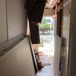 Fast Quality Carpentry - This is how he left my front walk way.
