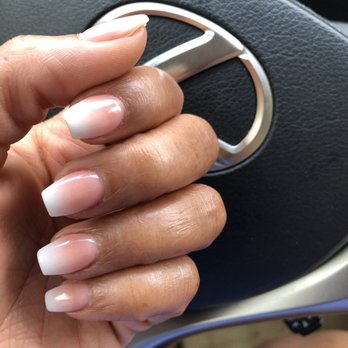 Eliz's Nail - White and Pink Ombré Nail Dip - Nail Salons Near Me - Richmond, Virginia Eliz's Nail - White and Pink Ombré Nail Dip - Nail Salons Near Me - Richmond, Virginia
