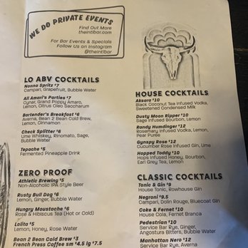 The International Bar - Menu - Vermouth Bars Near Me - Philadelphia, Pennsylvania