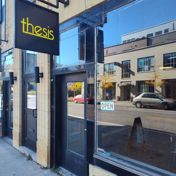Thesis - Front door.  Next to La La Ice cream - Coffee Roasteries Near Me - Minneapolis, Minnesota