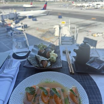 Delta One Lounge - Hamachi Crudo - Airport Lounges Near Me - Los Angeles, California Delta One Lounge - Hamachi Crudo - Airport Lounges Near Me - Los Angeles, California
