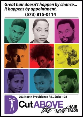 CUT ABOVE THE REST HAIR SALON - 203 N Providence Rd, Columbia, Missouri
