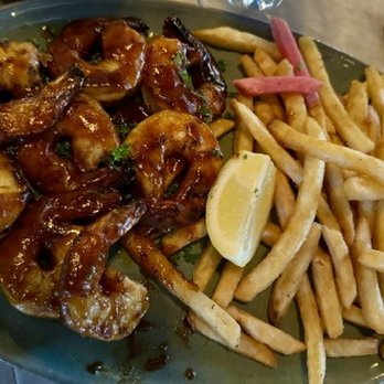 La Marsa Delray - BBQ shrimp with fries - Mediterranean Near Me - Delray Beach, Florida La Marsa Delray - BBQ shrimp with fries - Mediterranean Near Me - Delray Beach, Florida