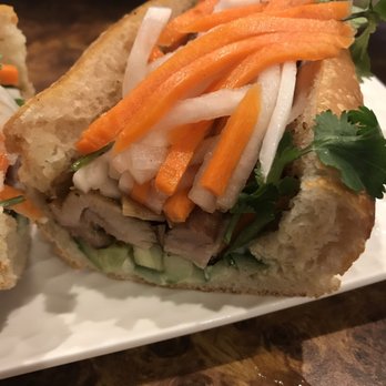 Pho Hung "The Hero" - Close up of grilled lemongrass banh mi - Vietnamese Near Me - Surrey, British Columbia Pho Hung "The Hero" - Close up of grilled lemongrass banh mi - Vietnamese Near Me - Surrey, British Columbia