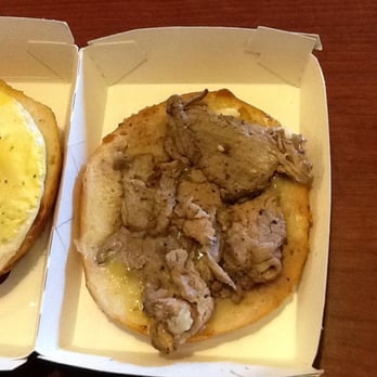 Panera Bread - Bloody steak and egg sandwich. If I see pink it turns my stomach. It smells ok, not appetizing. Grinds in my hazelnut coffee too - Sandwiches Near Me - Nashua, New Hampshire Panera Bread - Bloody steak and egg sandwich. If I see pink it turns my stomach. It smells ok, not appetizing. Grinds in my hazelnut coffee too - Sandwiches Near Me - Nashua, New Hampshire