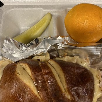 Garden Gate Fruit Market - Hot sandwich: turkey and herbed mozzarella on pretzel Breda - Fruits & Veggies Near Me - Louisville, Kentucky Garden Gate Fruit Market - Hot sandwich: turkey and herbed mozzarella on pretzel Breda - Fruits & Veggies Near Me - Louisville, Kentucky