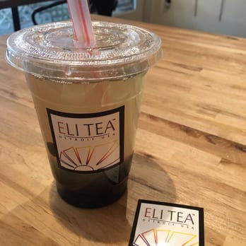 Eli Tea - Lavender tea with bubbles aka boba - Coffee & Tea Near Me - Birmingham, Michigan