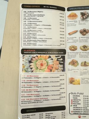 Menu photo 1 Sushi Victoria Montreal, QC Menu photo 1 Sushi Victoria Montreal, QC
