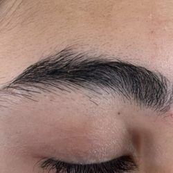 Sky Brows Threading Salon - Before left eyebrow