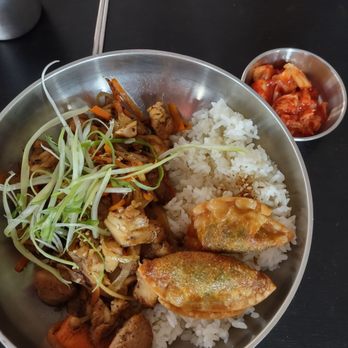 Korean Kitchen - Lunch Beef Bulgogi with fried Dumplings - Korean Near Me - North Miami Beach, Florida