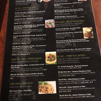 Pho Avina - Menu. - Vietnamese Near Me - Glendale, Arizona