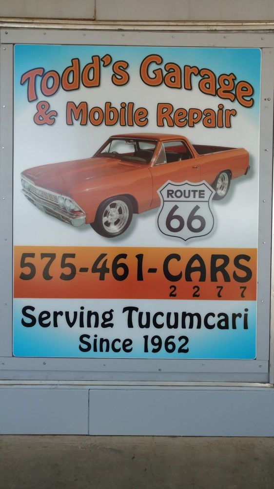 TODD’S GARAGE Updated September 2024 123 E Rt 66 Blvd, Tucumcari