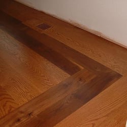 Old Town Wood Floors - Red oak with a walnut border