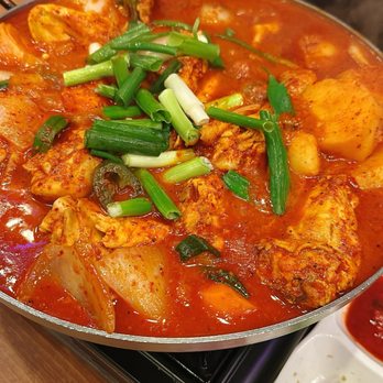K Pocha - Spicy chicken stew. - Chicken Wings Near Me - Ellicott City, Maryland K Pocha - Spicy chicken stew. - Chicken Wings Near Me - Ellicott City, Maryland