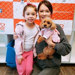 Amor Kids Dentistry - Janelly came by just to say hello to Bailey at Amor!