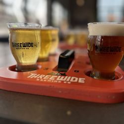 Three Wide Brewing - Flights available in 6 tasters