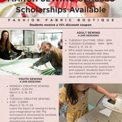 Redding Fashion Alliance - MARCH Sewing Classes