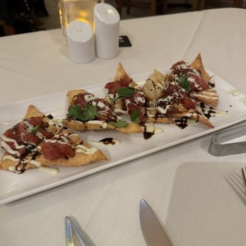 Eddie Merlot's - Ahi Tuna Wontons - Steakhouses Near Me - Fort Wayne, Indiana