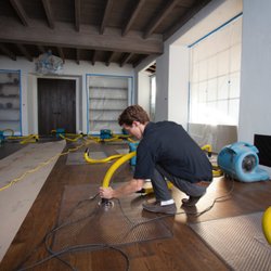 STOP Restoration Services of Fort Worth TX - Drying wood floor