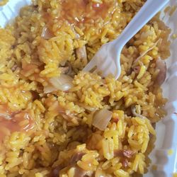 New China Dragon Kitchen - Fried Rice... extra duck sauce....