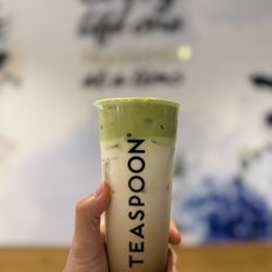 Teaspoon - Double Matcha Coffee (double matcha foam layered over milk & coffee)