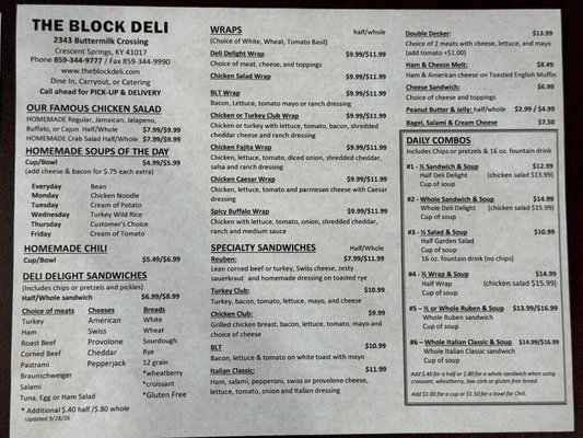 Menu photo 3 The Block Deli Crescent Springs, KY Menu photo 3 The Block Deli Crescent Springs, KY