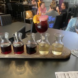 The Agitated Grape Wine Tasting Bar - A Flight of wine!