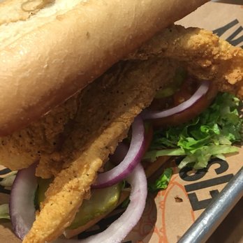 Tricky Fish - Cat fish po boy sandwich - Seafood Near Me - Richardson, Texas Tricky Fish - Cat fish po boy sandwich - Seafood Near Me - Richardson, Texas
